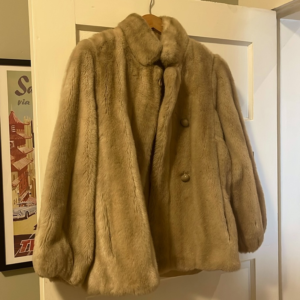 Vintage faux fur coat